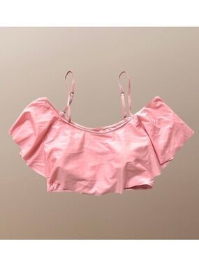 Plus Size Flowy Bikini Top Adjustable Straps Removable Cups